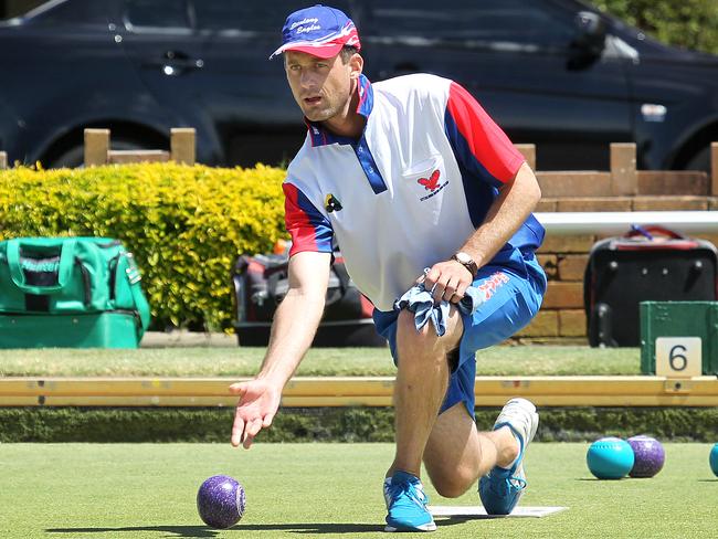 Ettalong bowler Lee Trethowan in the Lawn Bowls Triples Final earlier this year (Picture: Mark Scott)