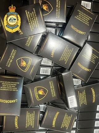 Australian Border Force intercepted illicit tobacco, vapes, and cigarettes during a national-wide week long operation under Taskforce Morpheus. Pictures: Supplied