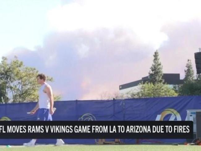 NFL moves Rams v Vikings due to fires