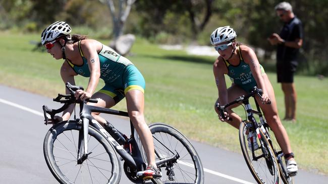 Ashleigh Gentle is confident she can beat world No 1 Flora Duffy of Bermuda. Picture:  Richard Gosling