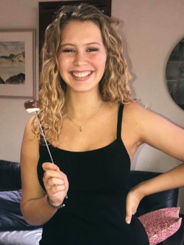 Lucy Mychael. 20, got medical advice and then got the AstraZeneca jab.
