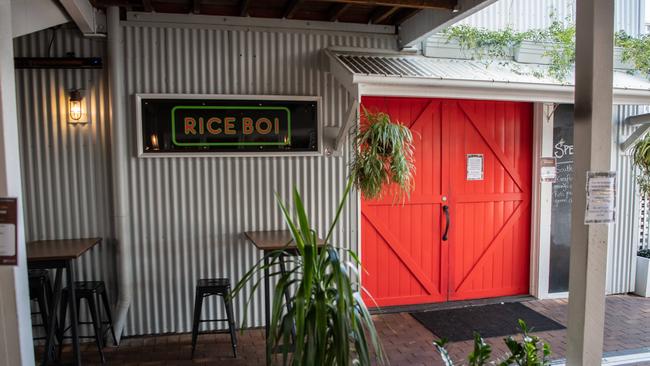 Mooloolaba beach restaurant Rice Boi is shut for a deep clean after a woman who tested positive for Covid-19 visited the Sunshine Coast restaurant. Photo: Brad Fleet.