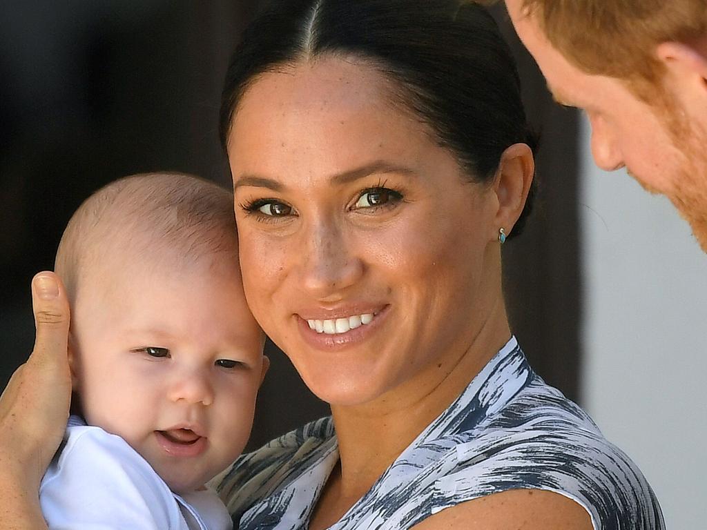 Prince Harry described Meghan as the “best mum” on day two of the tour. Picture: Toby Melville — Pool/Getty Images.