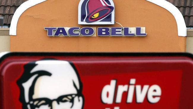 Taco Bell and KFC are both part of US company Yum! Brands. In Australia, Brisbane’s Collins Foods manages both brands. Picture: AP