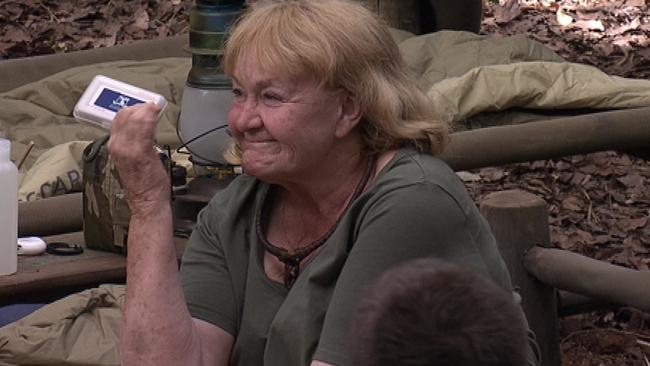 Val Lehman in I'm A Celebrity. Picture: Channel Ten