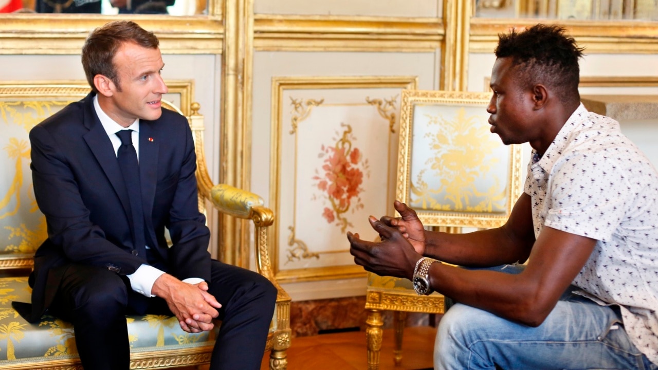 Real life 'spiderman' awarded French citizenship for saving child