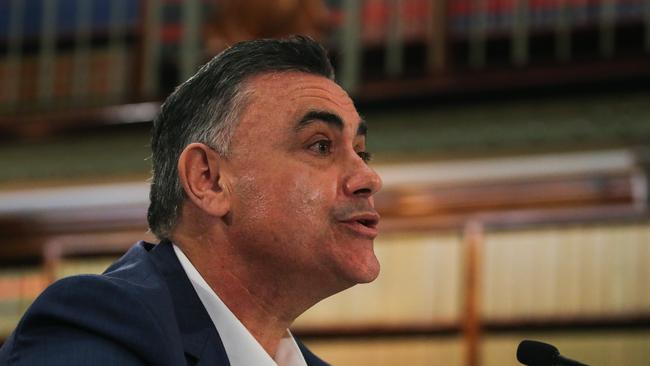 John Barilaro during questioning this week. Picture: Gaye Gerard / NCA Newswire