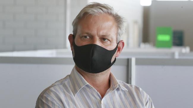 Chief health officer Brett Sutton has suggested we should return to wearing masks indoors. Picture: David Crosling