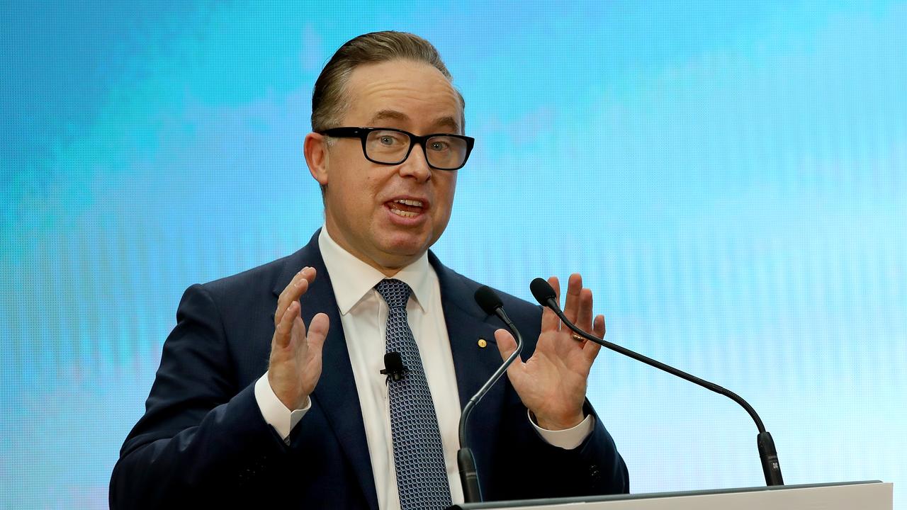 Qantas CEO Alan Joyce has announced when ‘Project Sunrise’ will launch. Picture: Toby Zerna