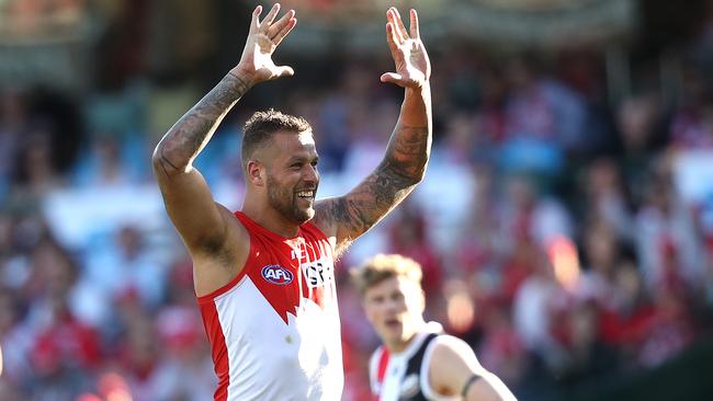 Lance Franklin has been a standout since joining the Swans. Picture: Phil Hillyard