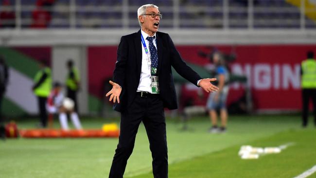 Uzbekistan's coach Hector Cuper. Picture: AFP