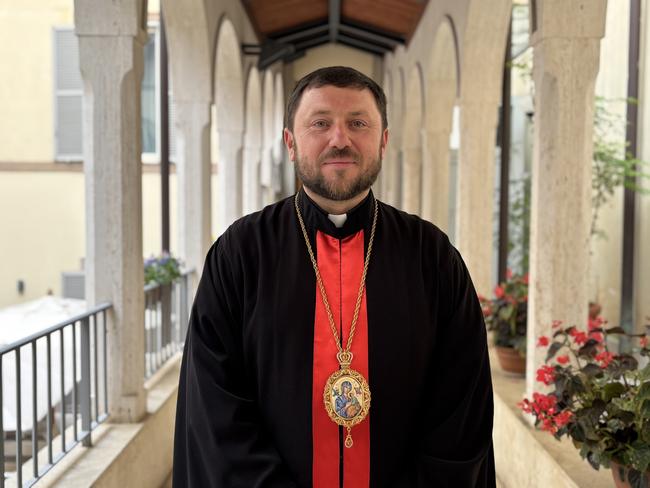 Australian-based cardinal Mykola Bychok voted for the new pope. Picture: Sophie Elsworth
