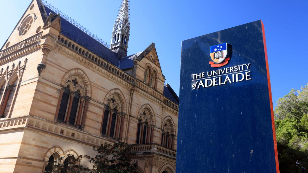 The University of Adelaide. Picture: NCA NewsWire/Kelly Barnes