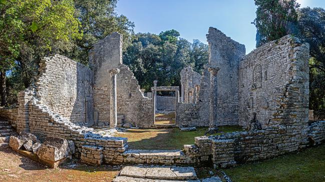 Ruins of the Basilica of St Mary.