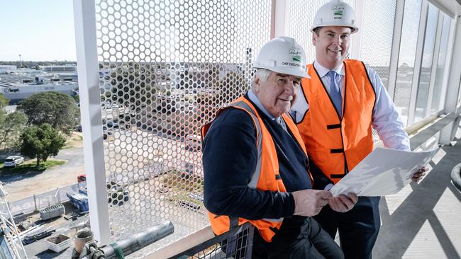 Former Playford Council CEO Mal Hemmerling and Mayor Glenn Docherty in 2018. Picture: AAP / Morgan Sette