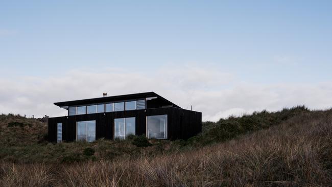 Each villa faces the sea, the huge windows protected by full-length blinds operated by remote control; shut out the view if you like, but you probably won’t.