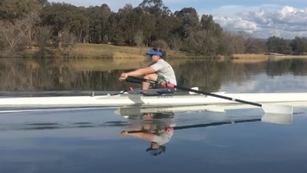 Former rugby gun Nikki Ayers only started rowing a little over four years ago. Pic: Supplied