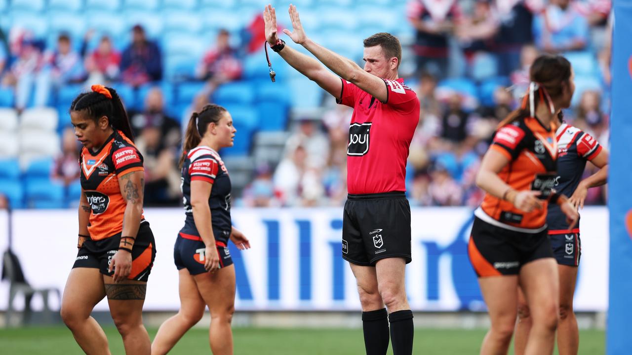 Sarah Togatuki was suspended in round 6 for a hip-drop tackle. Picture: Matt King/Getty Images