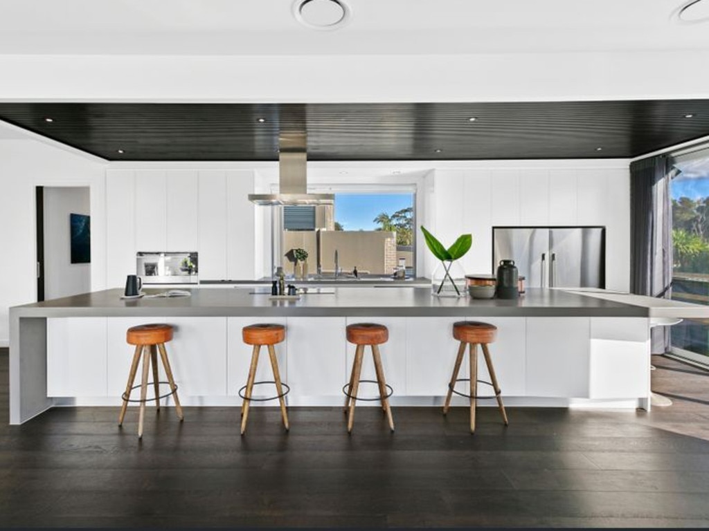 The kitchen features a Caesarstone benchtop. Picture: realestate.com.au