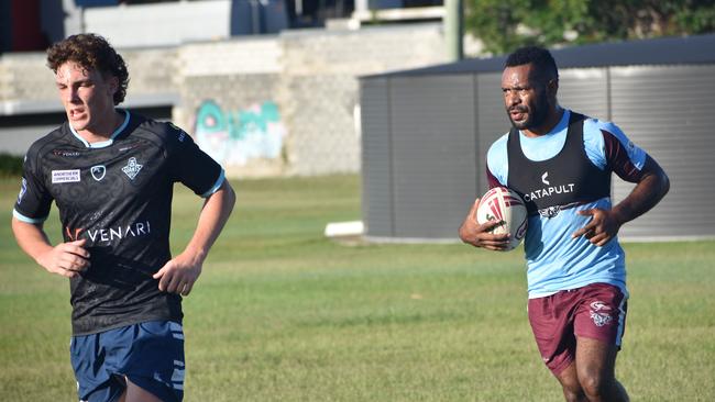 CQ Capras under-16, under-18, under-21 and senior men training at Kettle Park, Rockhampton, on December 3, 2022.