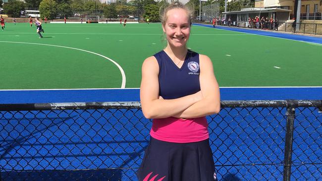 Brisbane State High School's Imogen is on the verge of winning five successive premiership. She scored two goals in the QGSSSA top of the table clash between BSHS and BGGS.