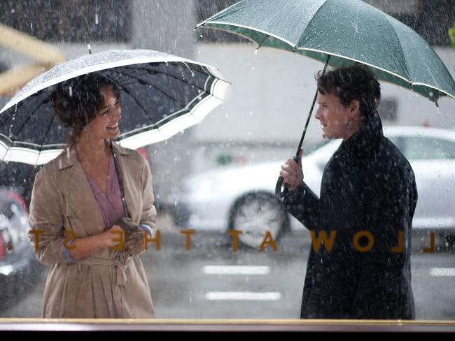 Berenice Marlohe and Anton Yelchin in the film 5 to 7. Picture: Supplied