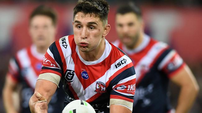 Victor Radley of the Roosters during the NRL First Qualifying Final match between the Sydney Roosters and the South Sydney Rabbitohs. Picture: (AAP Image/Joel Carrett).