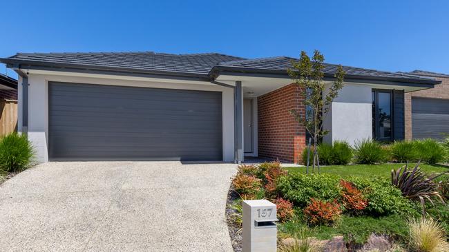 157 Athletic Circuit, Clyde, is a four-bedroom house with a $650,000-$715,000 asking range. Clyde recorded a 73.9 per cent median house price rise in the five years, becoming Melbourne’s top performing suburb in terms of percentages.