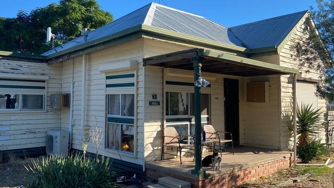 A three-bedroom house at 1 Noall St, Warracknabeal, is for sale for $169,000.