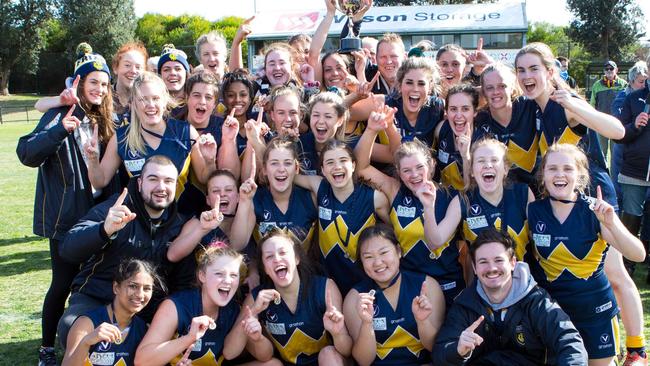 In their very first season, Whitefriars have tasted premiership success   Picture: VAFA media