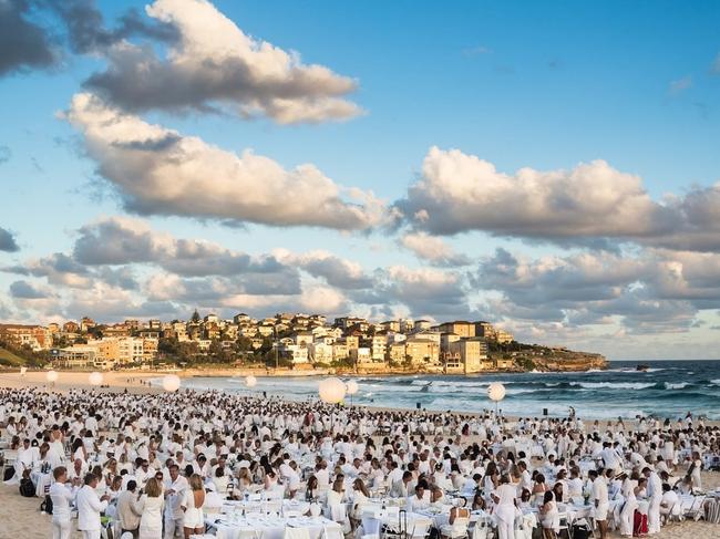 Another Le Dinér en Blanc event hosted at Bondi Beach. Picture: Supplied