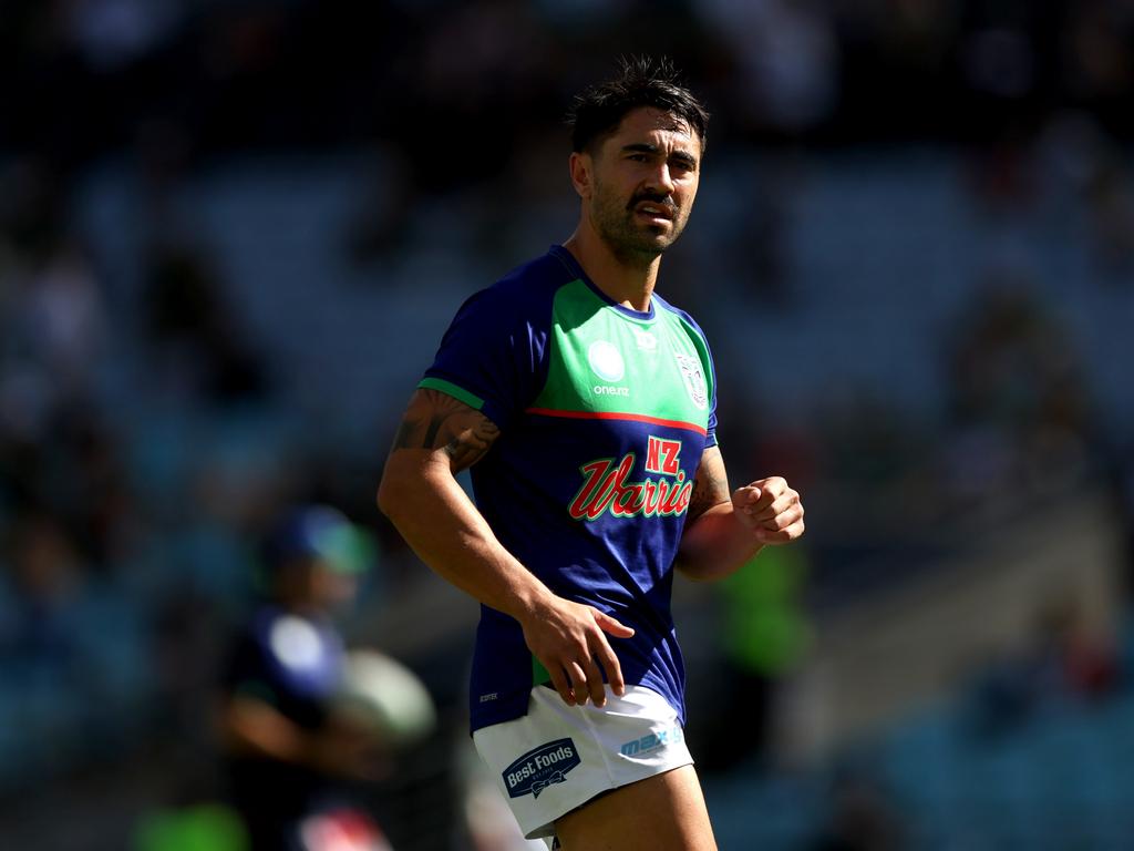 Shaun Johnson helped the Warriors score their first try of the afternoon. Photo: Mark Metcalfe/Getty Images