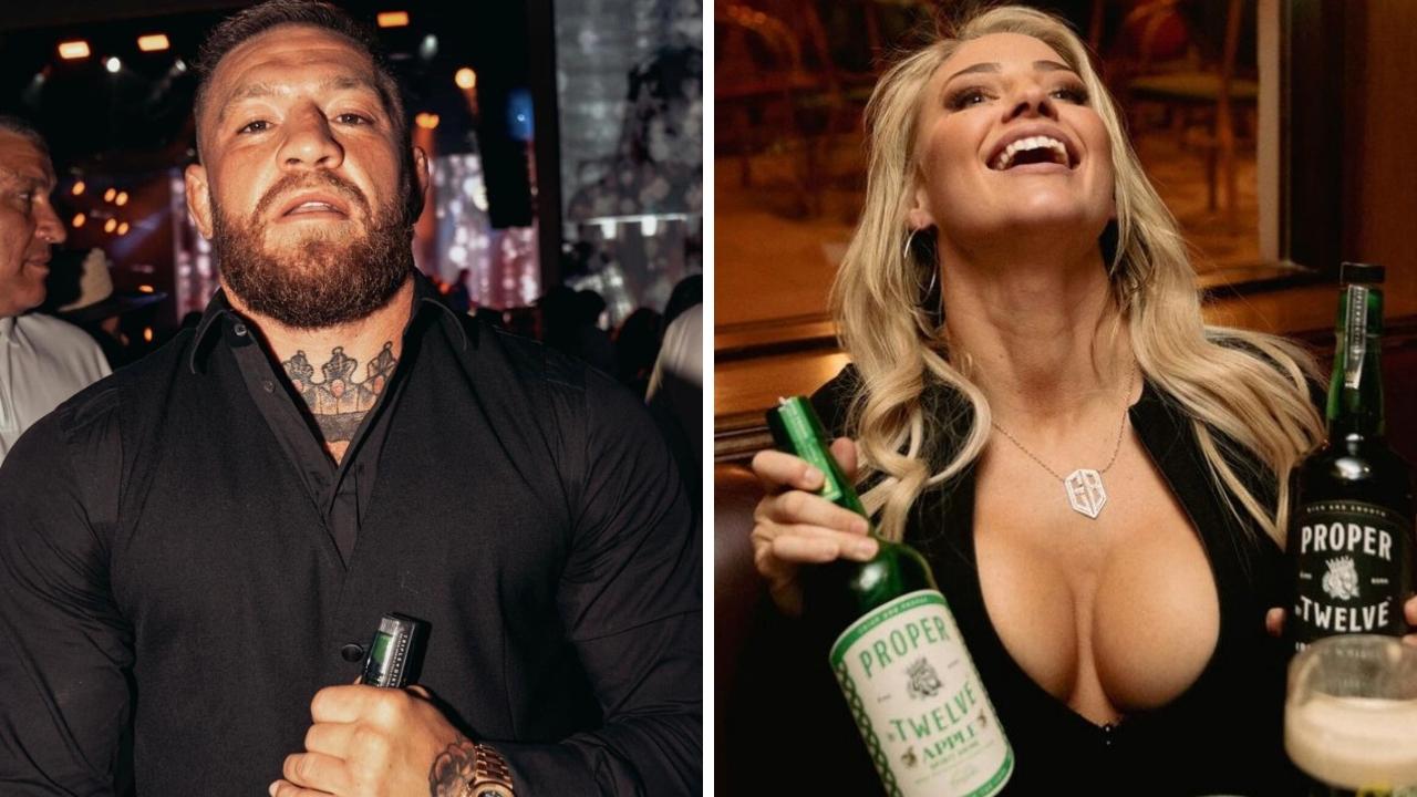 Conor McGregor and Ebanie Bridges promote Proper Twelve.Photo: Twitter, Instagram ebanie_bridges.