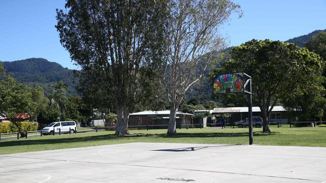 A 12 year old boy died on Thursday evening in Shang Park after being involved in an altercation with other youths. The basketball half court where the incident occurred. PICTURE: BRENDAN RADKE