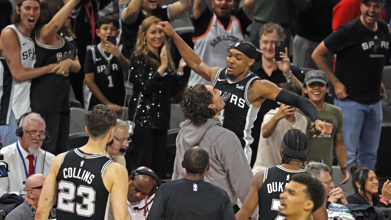 The Spurs stunned the Nuggets. (Photo by Ronald Cortes/Getty Images)