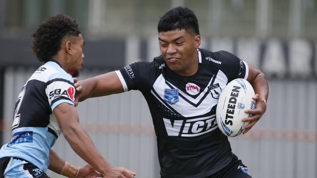 HeamasiMakasiniPicture: Warren Gannon Photography. NSWRL Junior Reps finals week two, Harold Matthews Cup. Western Suburbs Magpies vs Cronulla Sharks at Leichhardt Oval, 20 April 2024