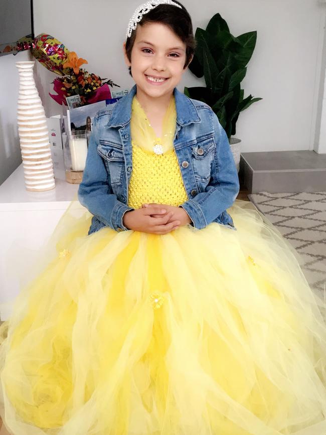 Bella loves to dress up — and makes a beautiful princess. Picture: Supplied