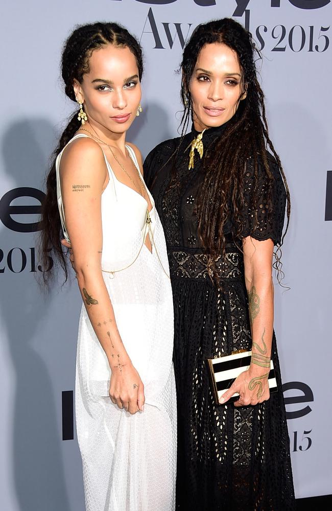 Zoe Kravitz and Lisa Bonet attend the InStyle Awards at Getty Center on October 26, 2015 in Los Angeles. Picture: Getty