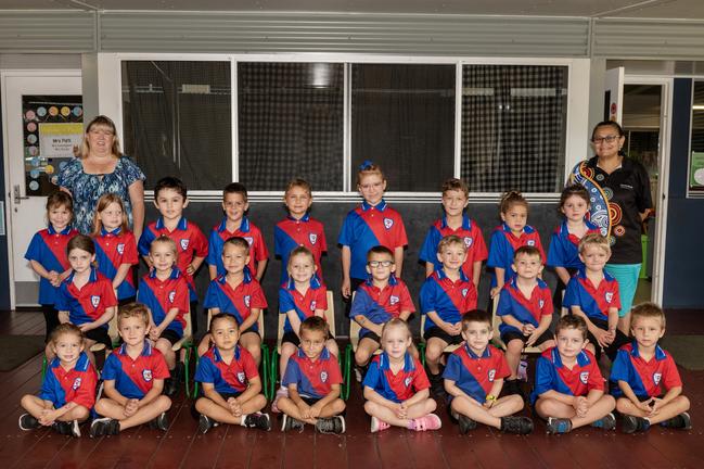 Walkerston State School Prep BMrs Sharon Lovatt, Mrs Kathleen Sturdy Back Row: Ava, Lillith, Theo, Zane, Mila, Josie, Franklin, Moana, Ava Middle Row: Sadie, Addylin, Chayse, Esme, Cooper, Zvi, Tyla, Jake Front Row: Anastasia, Levi, Chanel, Jasper, Scarlett, Hunter, Gus, Duke Picture: Michaela Harlow