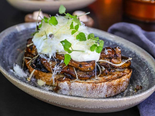 The mushroom bruschetta. Picture: Jenifer Jagielski