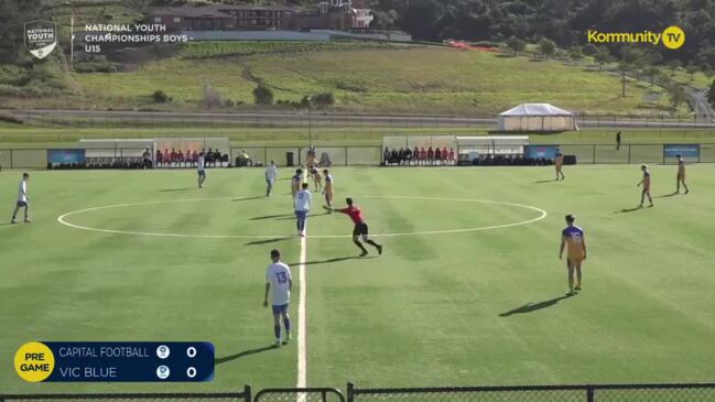 Replay: Capital Football v Victoria Blue (15A) – Football Australia Boys National Youth Championships Day 2