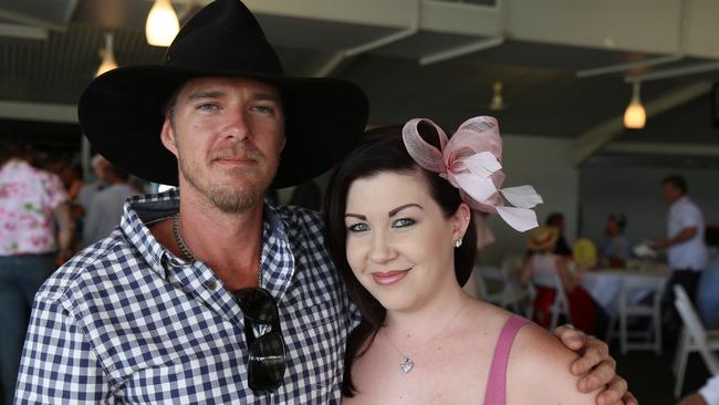 Jamie and Krystel Paul at the races in 2017.