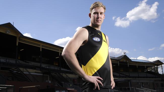 Tom Lynch at Punt Rd — his new home. Picture: Wayne Taylor