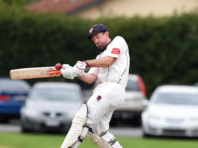 Whack: Malvern batsman Tom Rickarby pulls for six.