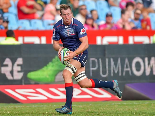 Angus Cottrell of the Rebels (L) is yet to have won Wallabies selection but clearly has won the admiration of his opponents. Picture: AFP PHOTO