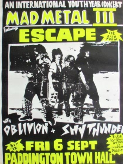 An early Escape poster.