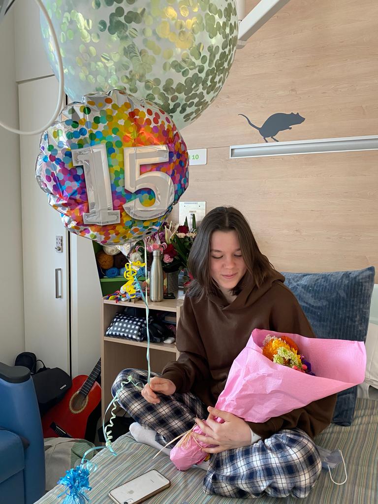 Katya spent her 15th birthday in hospital for anorexia nervosa. Picture: Supplied