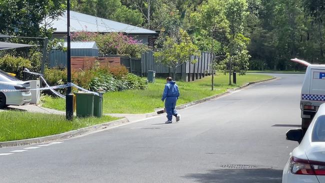 The crime scene at Cirrus Way East, Coomera. Picture: Charlton Hart