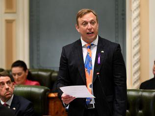 BRISBANE, AUSTRALIA - NewsWire Photos - MARCH 7, 2024.Queensland Premier Steven Miles speaks during Question Time in Parliament House in Brisbane. Picture: Dan Peled / NCA NewsWire