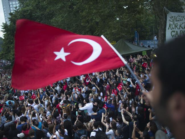 Discontent ... anti-government protesters demonstrate at the Gezi park in Taksim Square, June 2013. Picture: Uriel Sinai/Getty Images